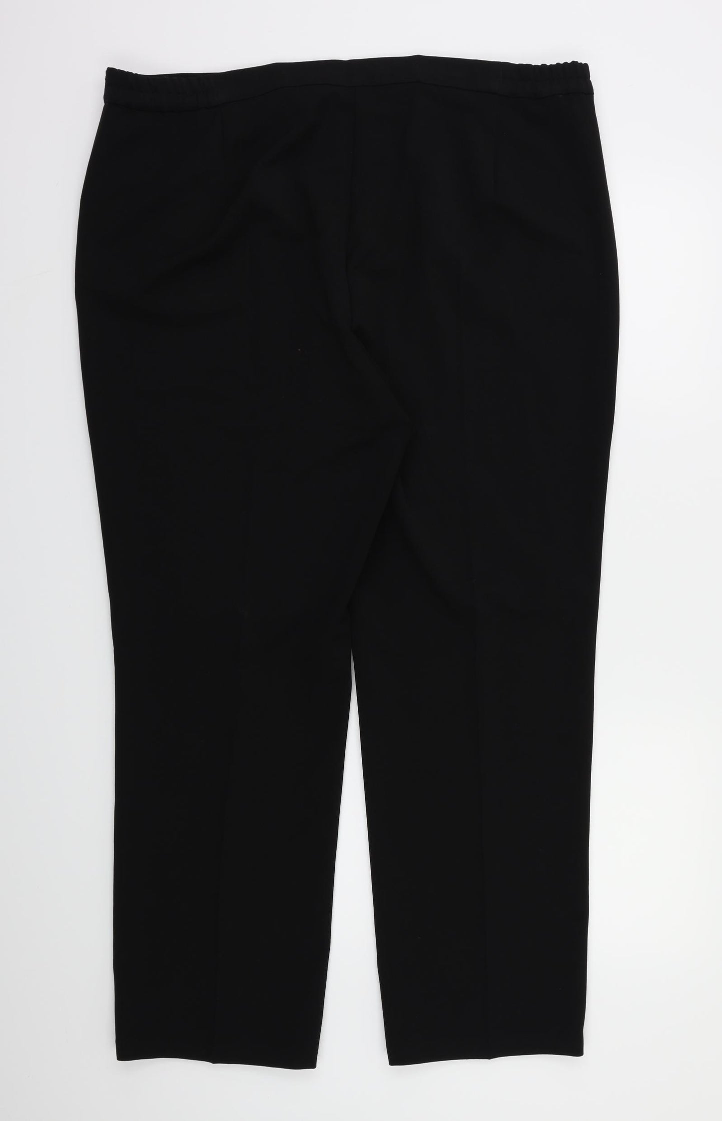 m&s Womens Black   Trousers  Size 18 L27 in