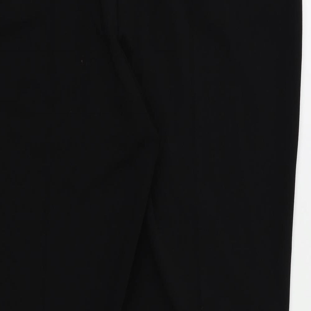 m&s Womens Black   Trousers  Size 18 L27 in