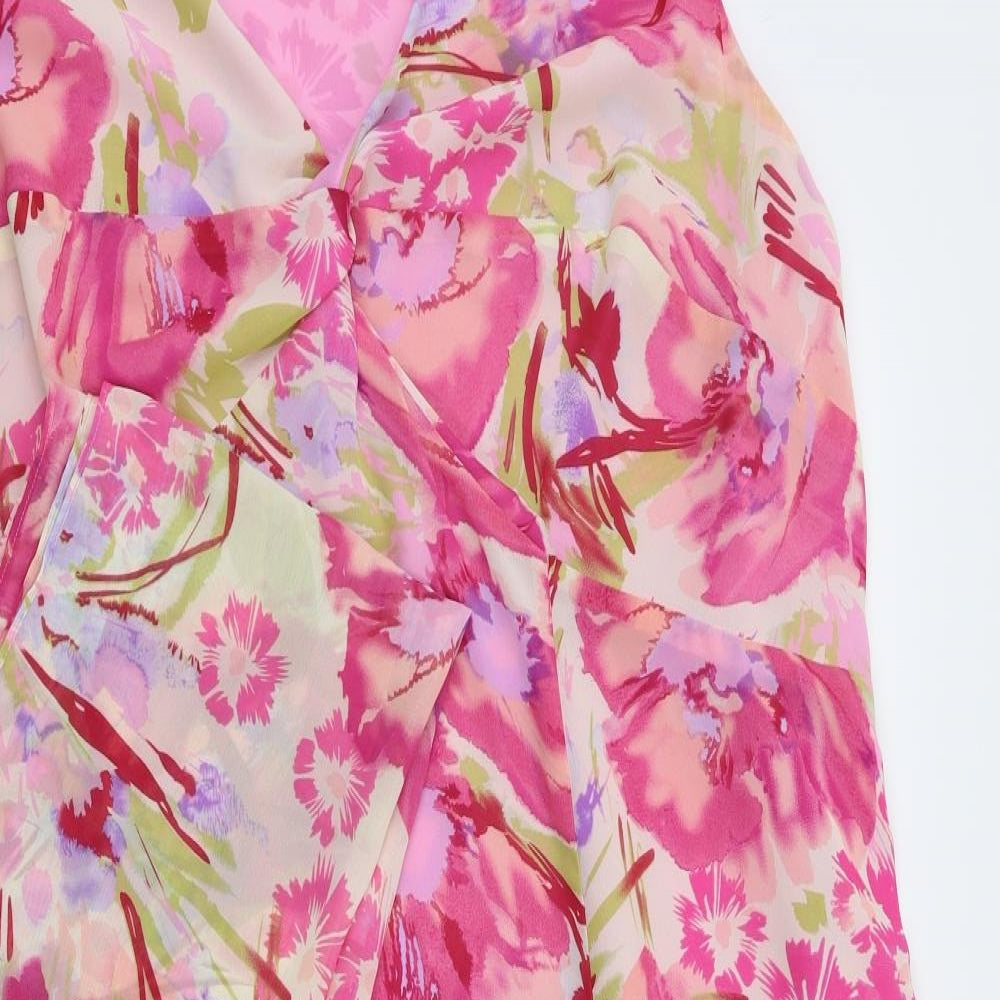 Ann Harvey   Womens Pink Floral  Fit & Flare  Size 24