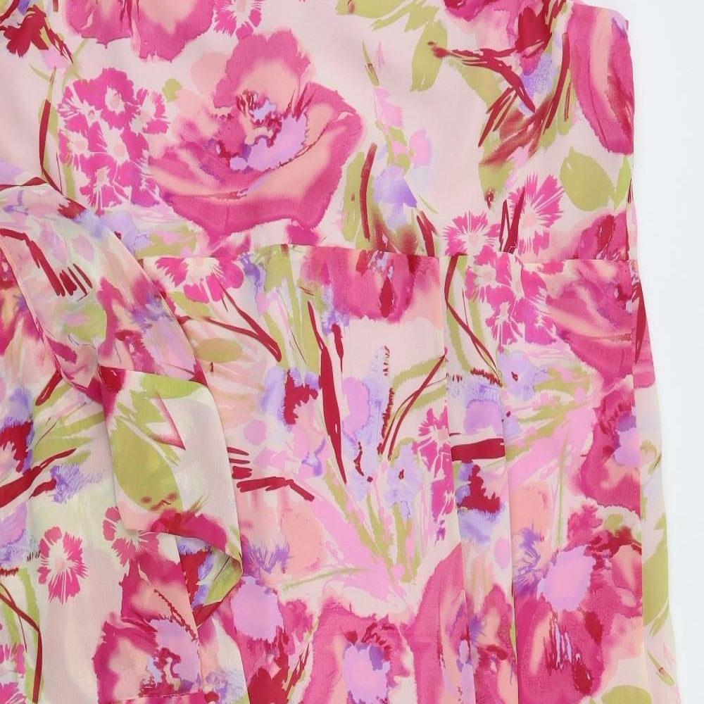 Ann Harvey   Womens Pink Floral  Fit & Flare  Size 24