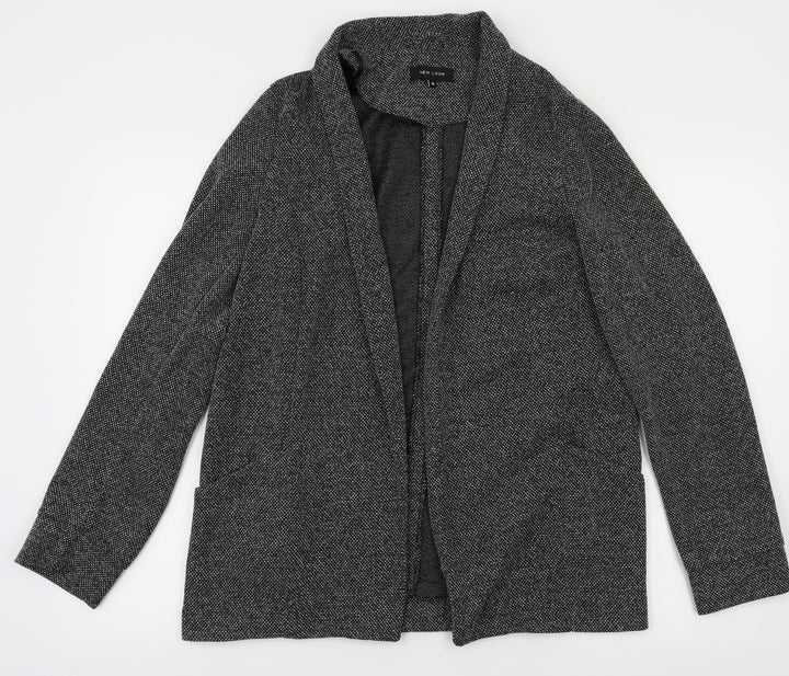 New Look Womens Grey Jacket Suit Jacket Size 10