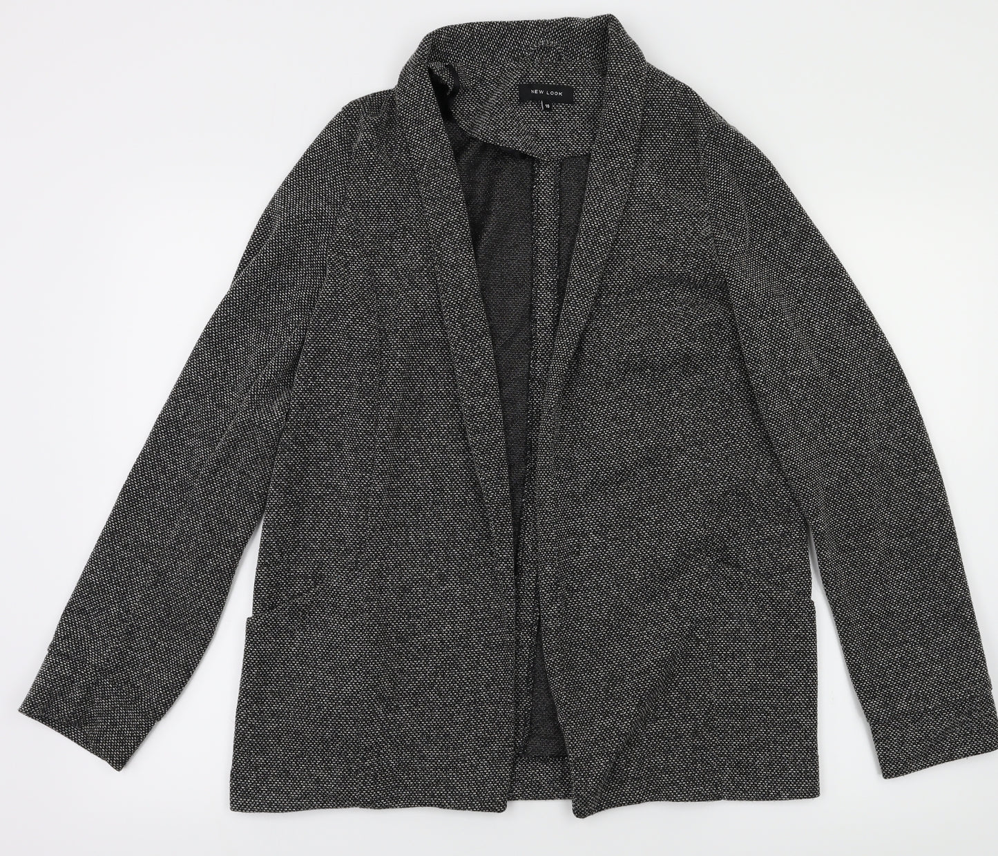 New Look Womens Grey   Jacket Suit Jacket Size 10
