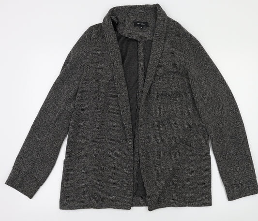 Front view of New Look women’s grey jacket suit jacket, size UK 10