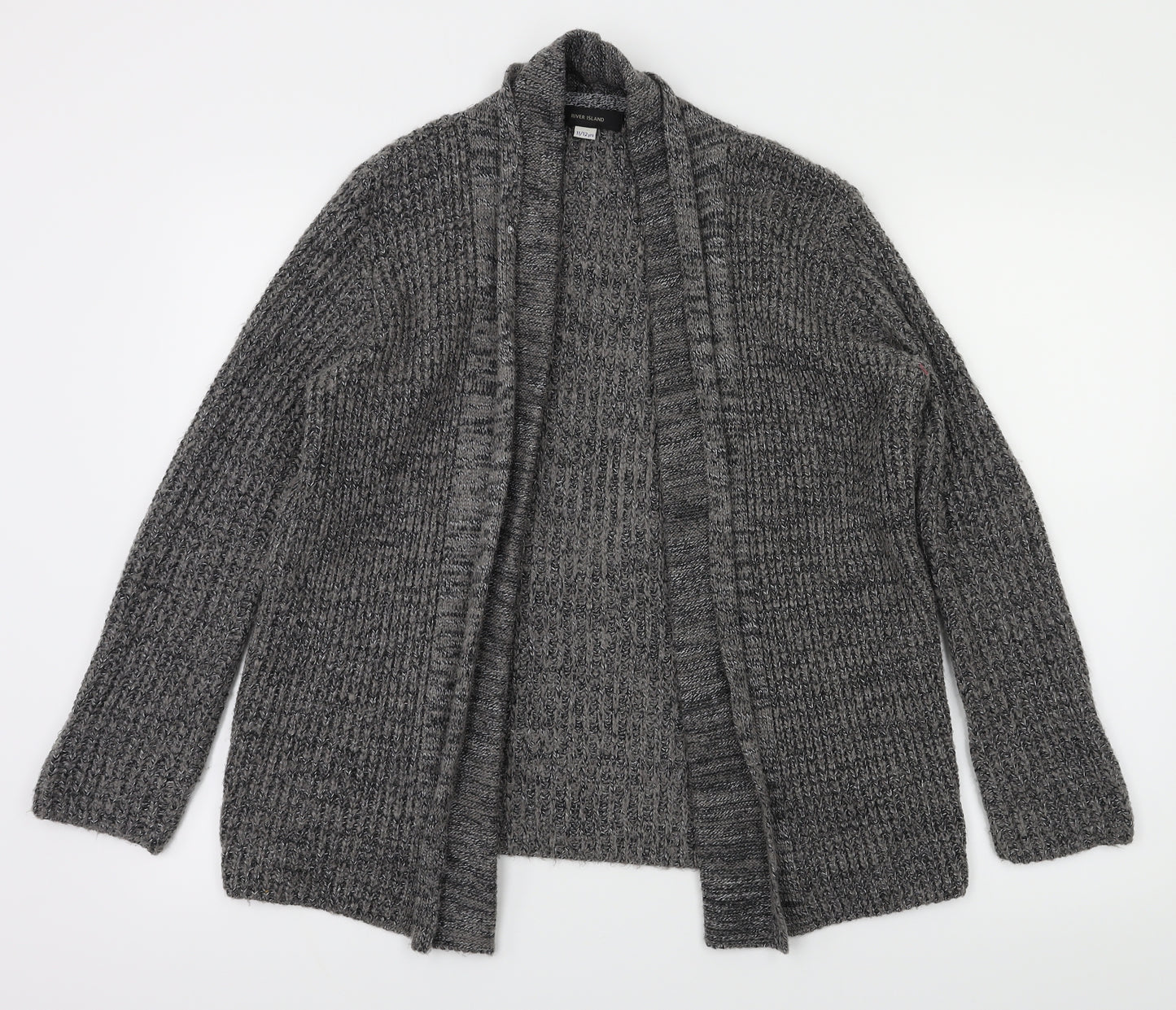 River Island Girls Grey   Cardigan Jumper Size 11-12 Years