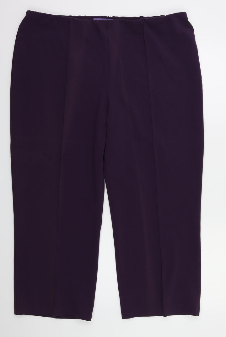 Autonomy Womens Purple Trousers Size 20 L25 in