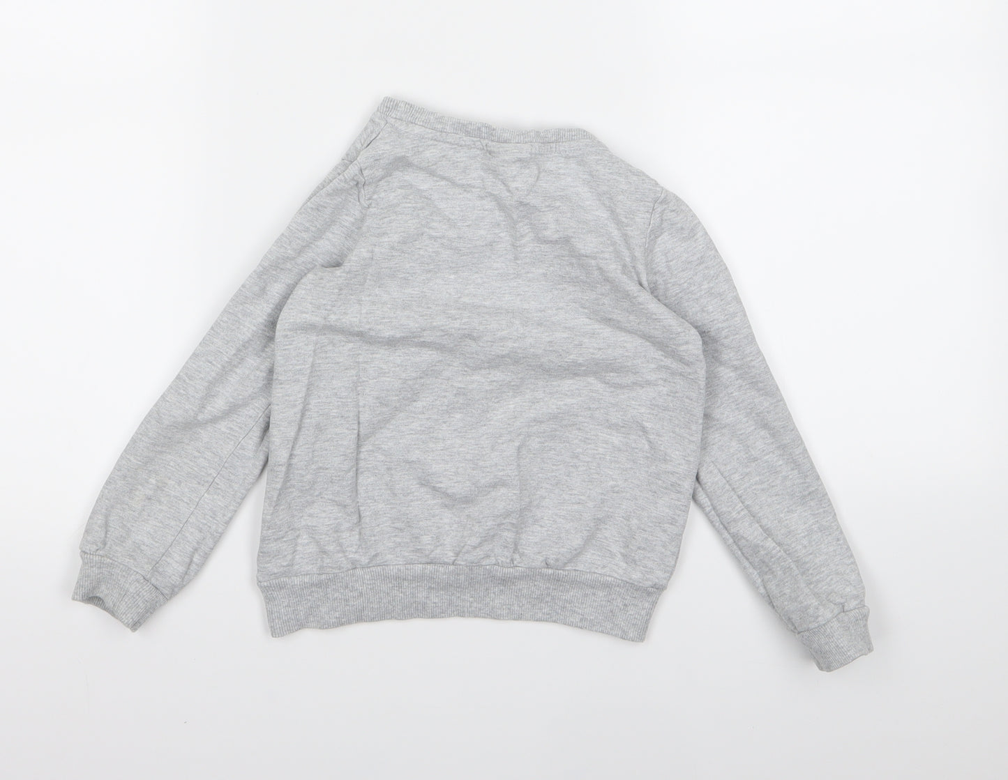 NEXT Girls Grey  Jersey Pullover Sweatshirt Size 5 Years
