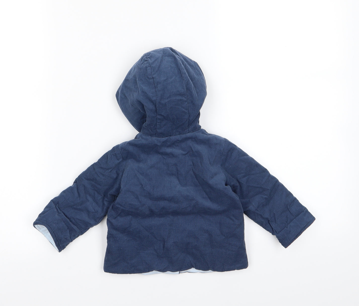 mamas & papas Baby Blue  Corduroy Basic Coat Coat Size 0-3 Months