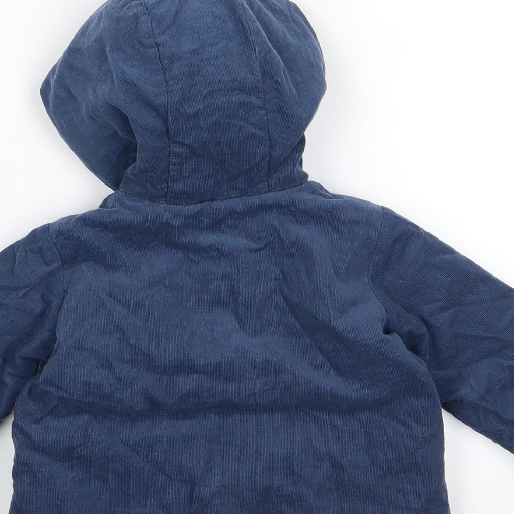 mamas & papas Baby Blue  Corduroy Basic Coat Coat Size 0-3 Months