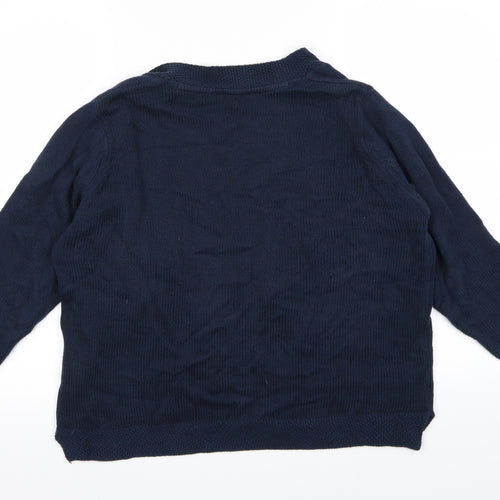 BHS Womens Blue  Knit Cardigan Jumper Size 14