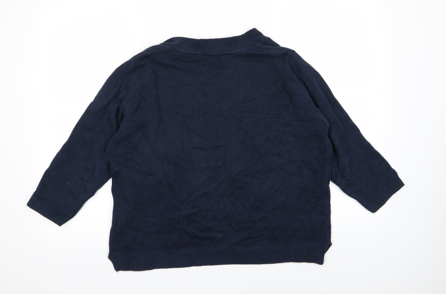 BHS Womens Blue  Knit Cardigan Jumper Size 14
