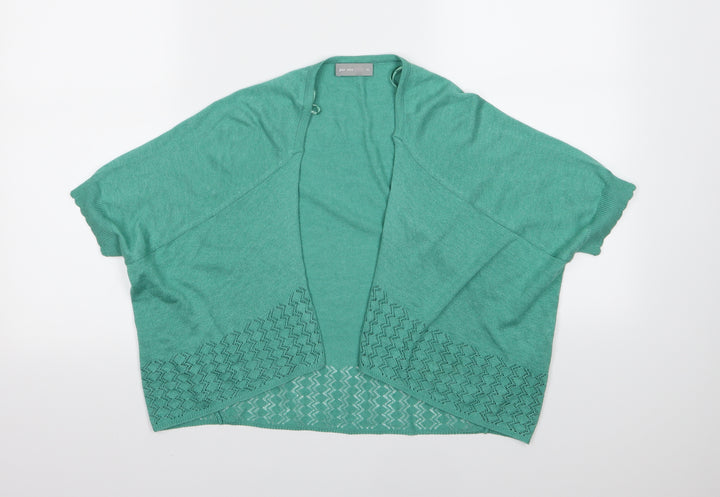 Per Una Womens Green  Knit Cardigan Jumper Size M