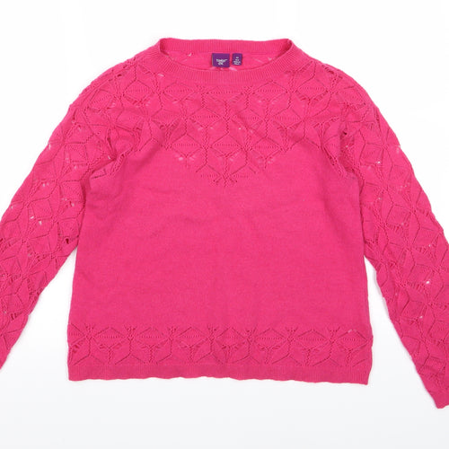 Hoxton Chic Womens Pink  Knit Pullover Jumper Size XS