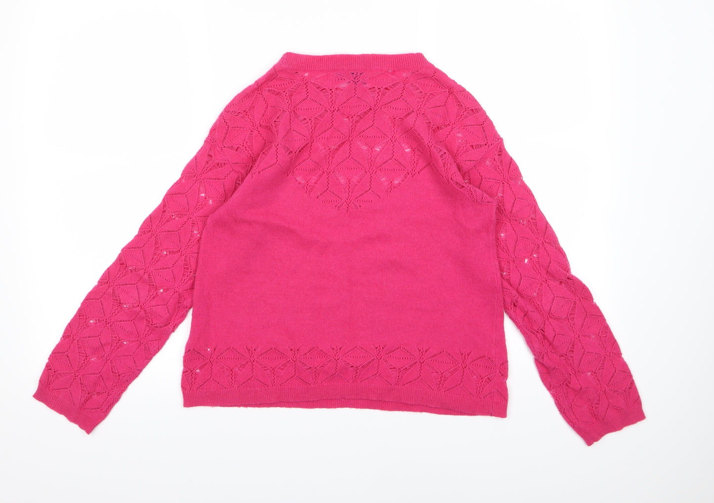 Hoxton Chic Womens Pink  Knit Pullover Jumper Size XS