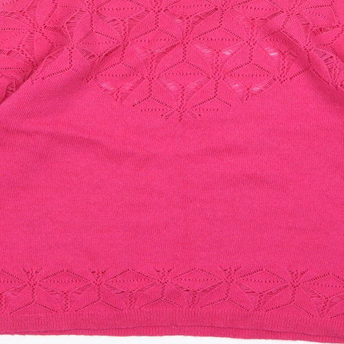 Hoxton Chic Womens Pink  Knit Pullover Jumper Size XS