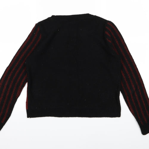 Topshop Womens Red  Knit Pullover Jumper Size 8