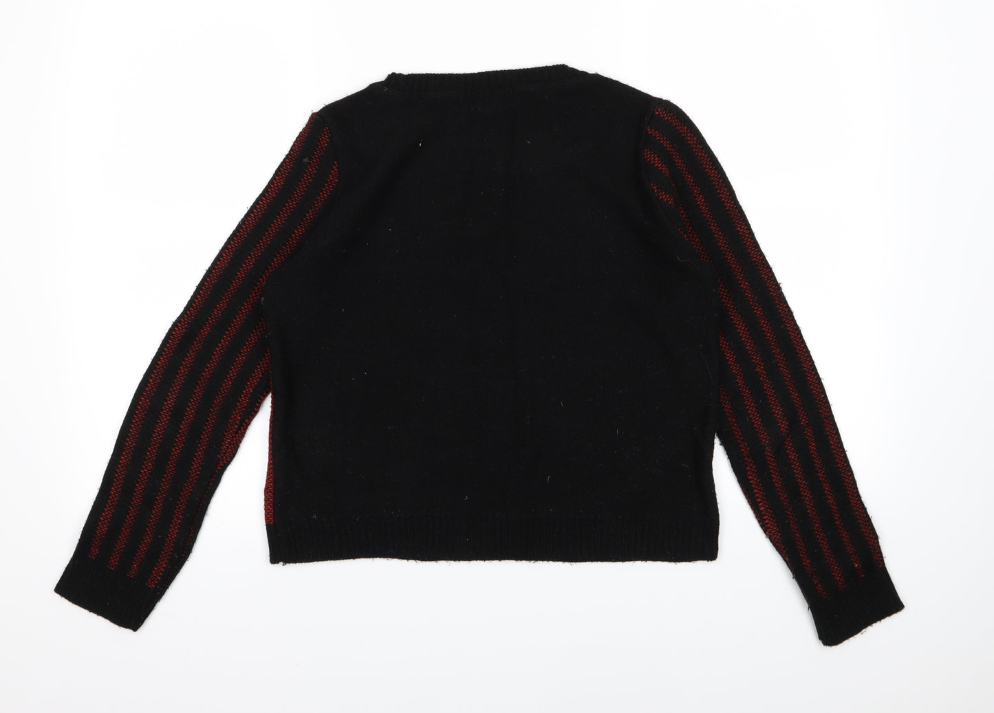 Topshop Womens Red  Knit Pullover Jumper Size 8