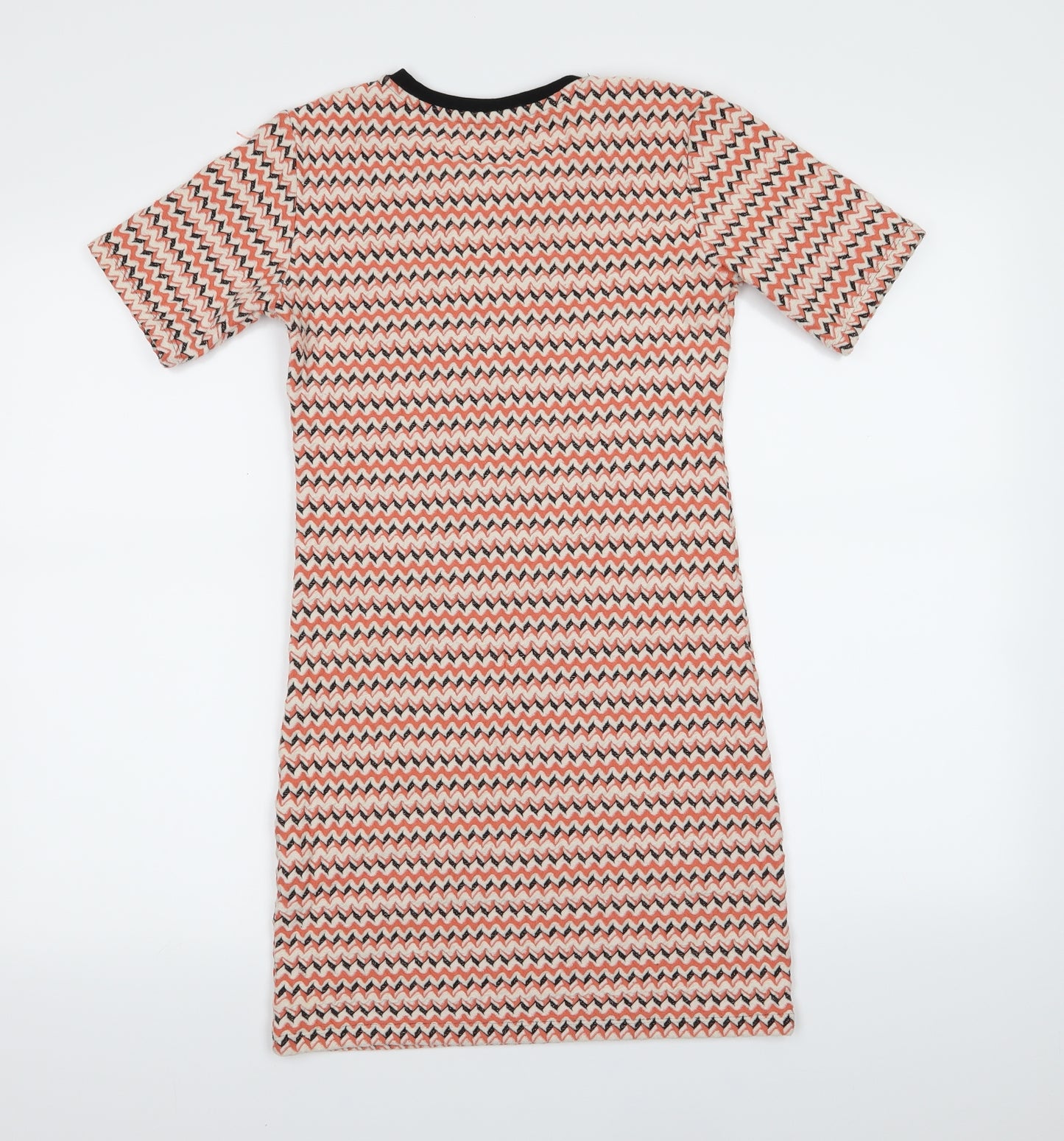 Topshop Womens Multicoloured Striped  T-Shirt Dress  Size 10