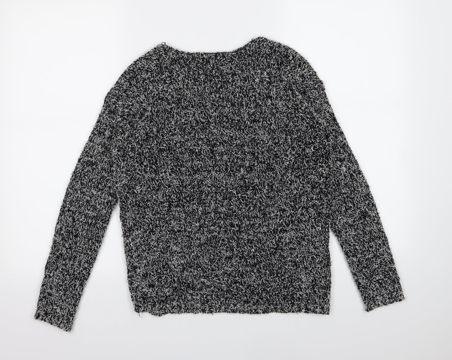 New Look Womens Black  Knit Pullover Jumper Size 8