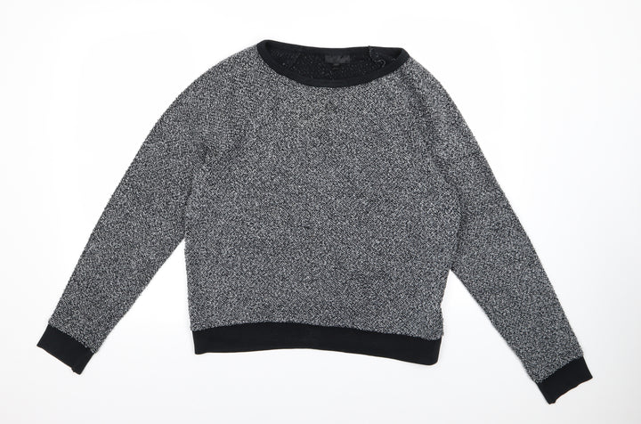 Topshop Womens Grey  Knit Pullover Jumper Size 10