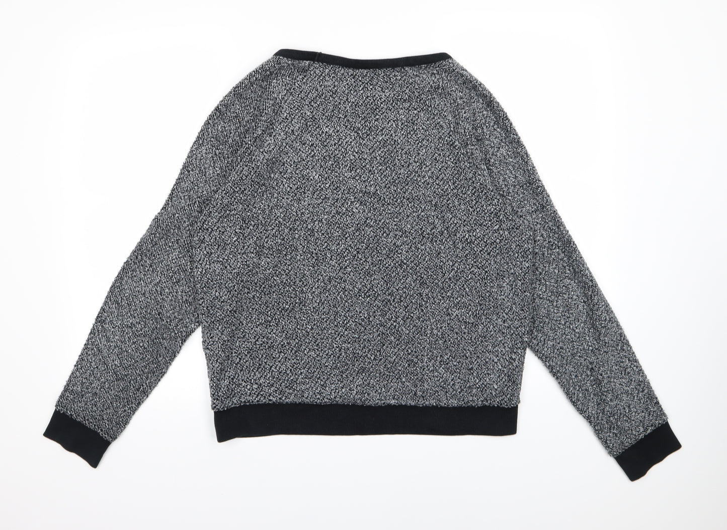 Topshop Womens Grey  Knit Pullover Jumper Size 10