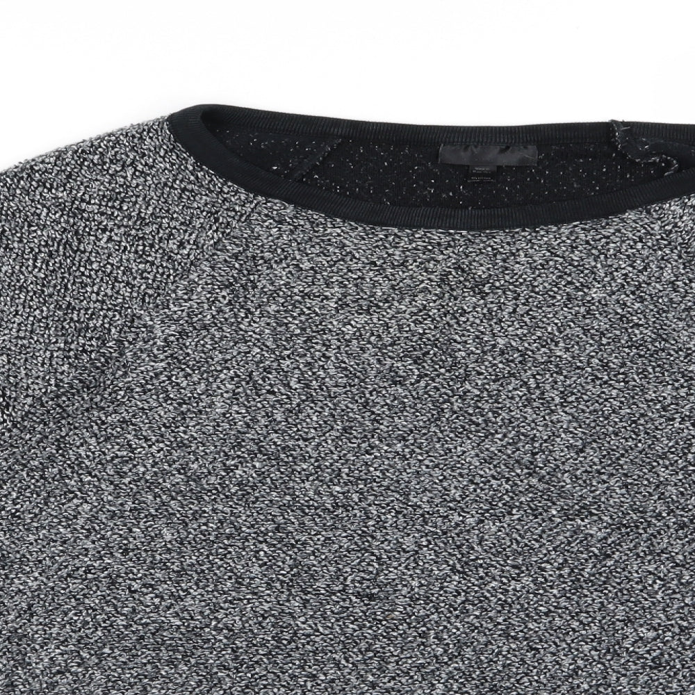 Topshop Womens Grey  Knit Pullover Jumper Size 10