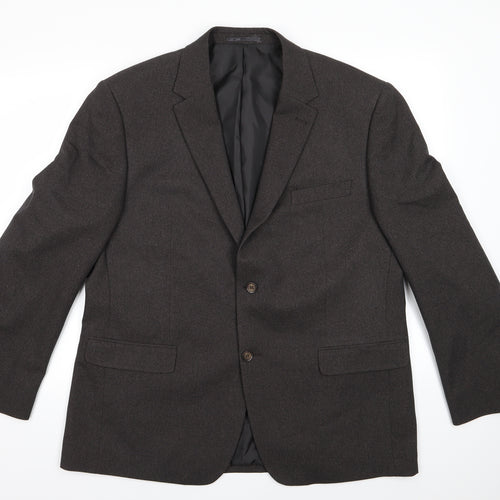 Greenwoods Mens Grey  Rayon Jacket Suit Jacket Size 44