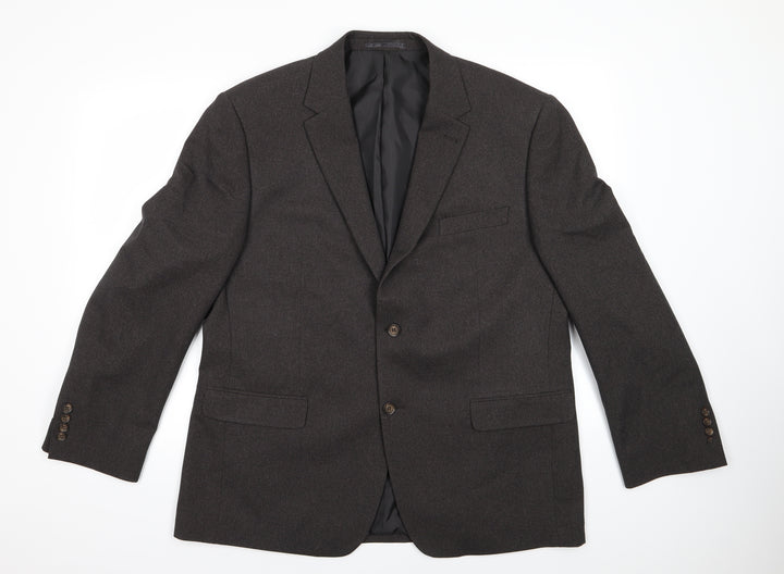 Greenwoods Mens Grey  Rayon Jacket Suit Jacket Size 44