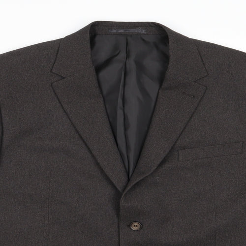Greenwoods Mens Grey  Rayon Jacket Suit Jacket Size 44