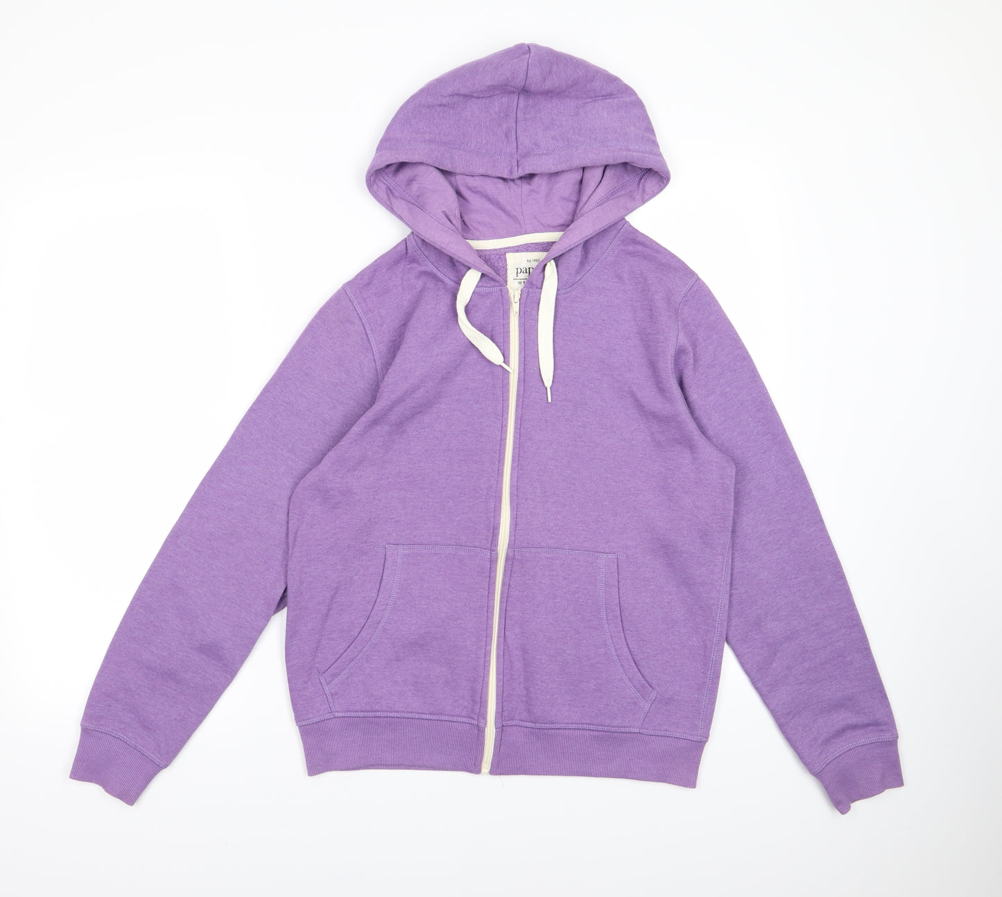 Papaya Womens Purple  Jersey Full Zip Hoodie Size 12