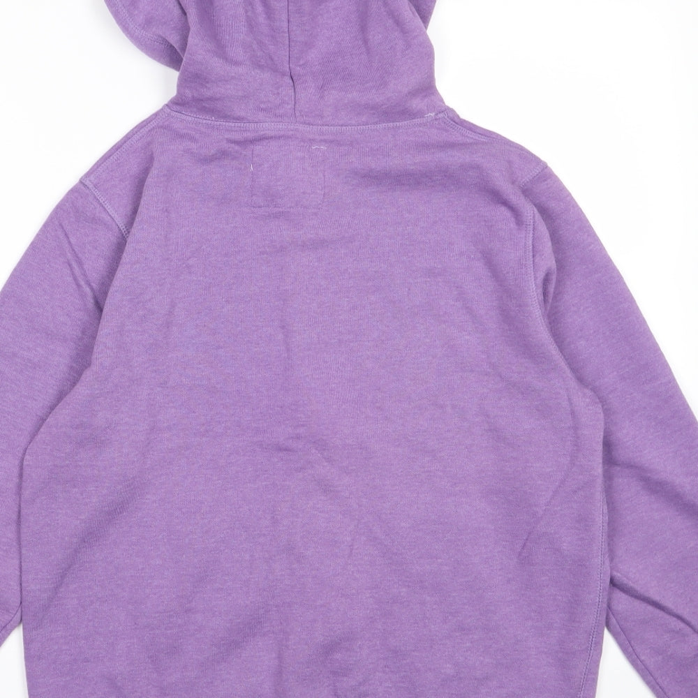 Papaya Womens Purple  Jersey Full Zip Hoodie Size 12