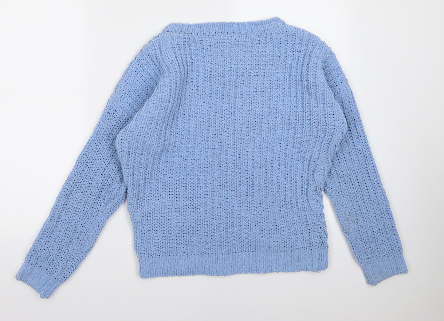 F&F Womens Blue  Knit Pullover Jumper Size 10
