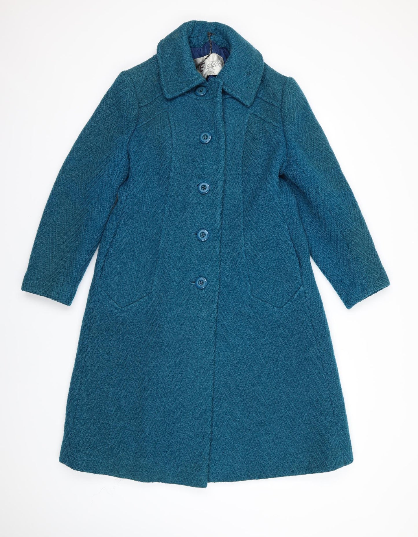 Eastex Womens Blue   Trench Coat Coat Size 14