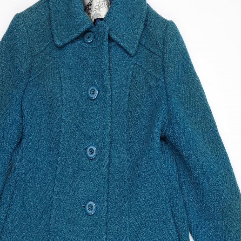 Eastex Womens Blue   Trench Coat Coat Size 14