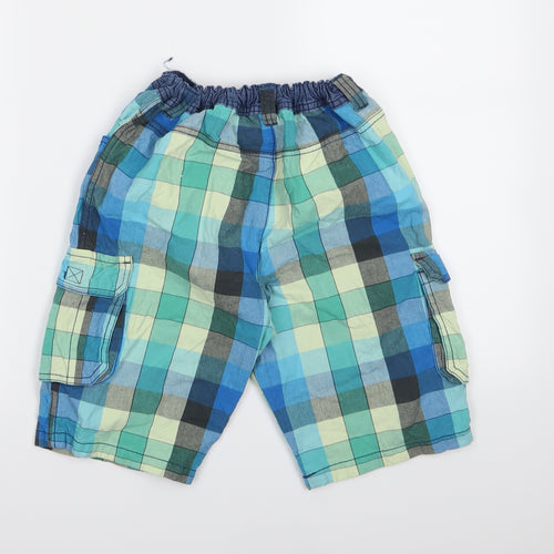 Nutmeg Boys Blue Check  Bermuda Shorts Size 12-13 Years