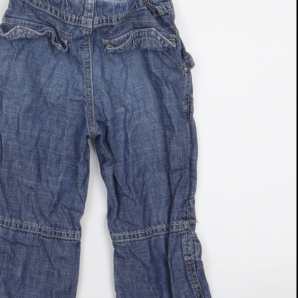 Marks and Spencer Boys Blue  Denim Cargo Jeans Size 18-24 Months