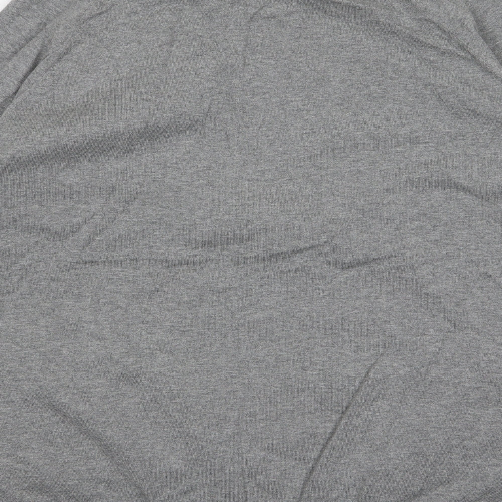 F&F Mens Grey  Knit Full Zip Jumper Size XL