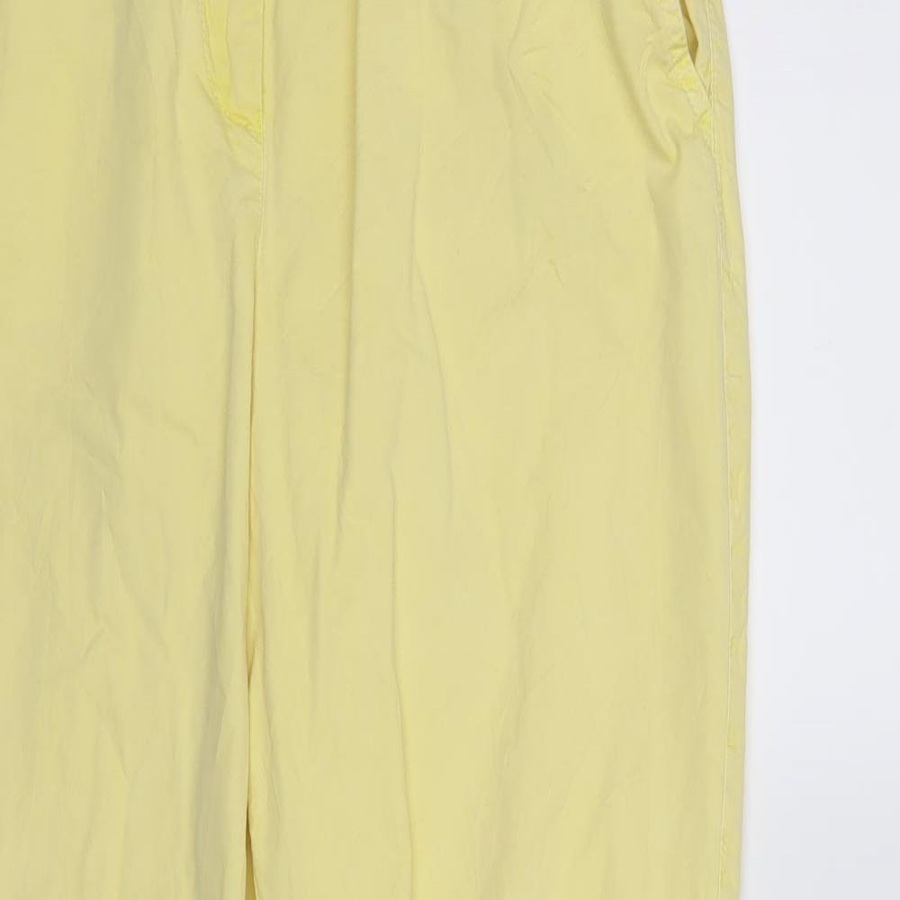 Marks and Spencer Womens Yellow   Trousers  Size 12 L26 in