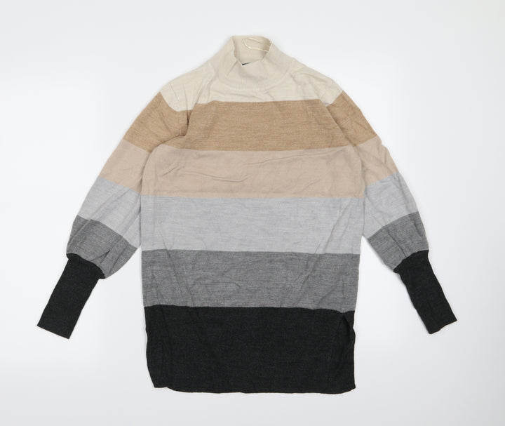 Garfield & Marks Womens Multicoloured Striped Knit Pullover Jumper Size S