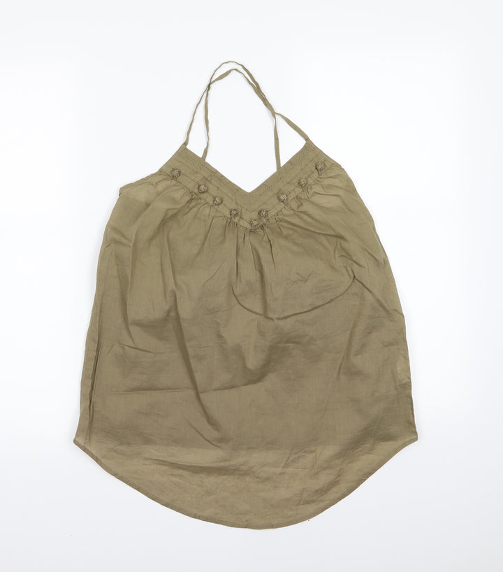 H&M Womens Green   Camisole Tank Size 6