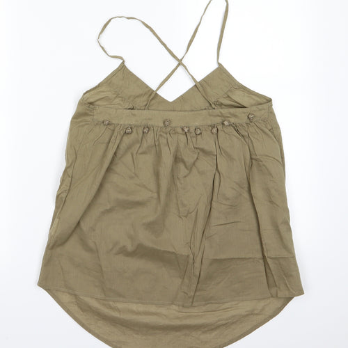 H&M Womens Green   Camisole Tank Size 6
