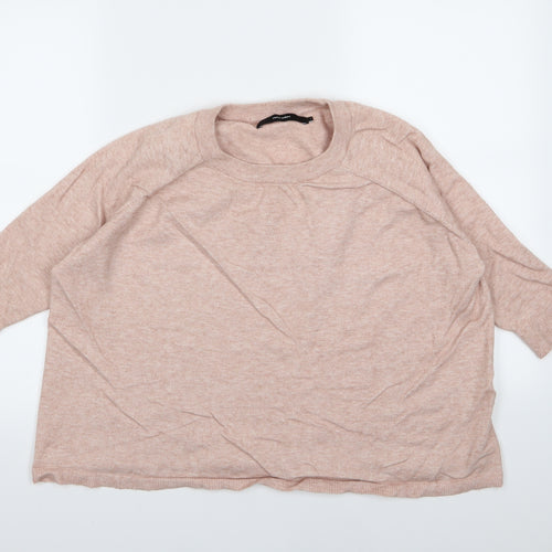 VERO MODA Womens Pink  Knit Pullover Jumper Size S