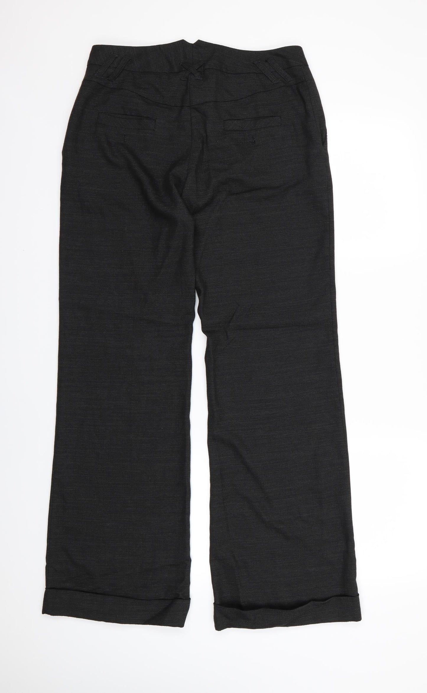 Monsoon Womens Grey  Rayon Dress Pants Trousers Size 12 L31 in