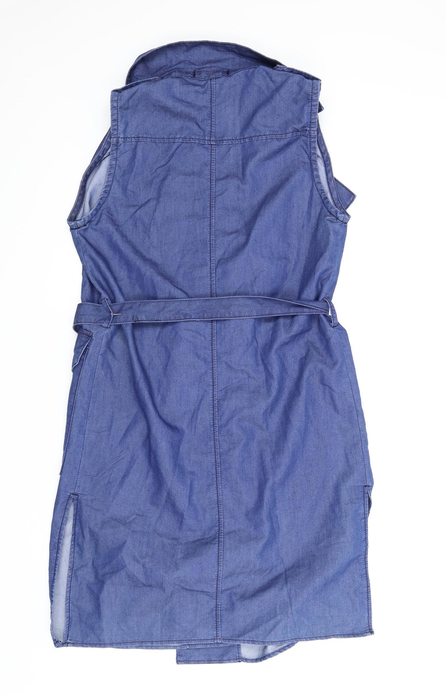 Boohoo Womens Blue  Denim Shirt Dress  Size 10