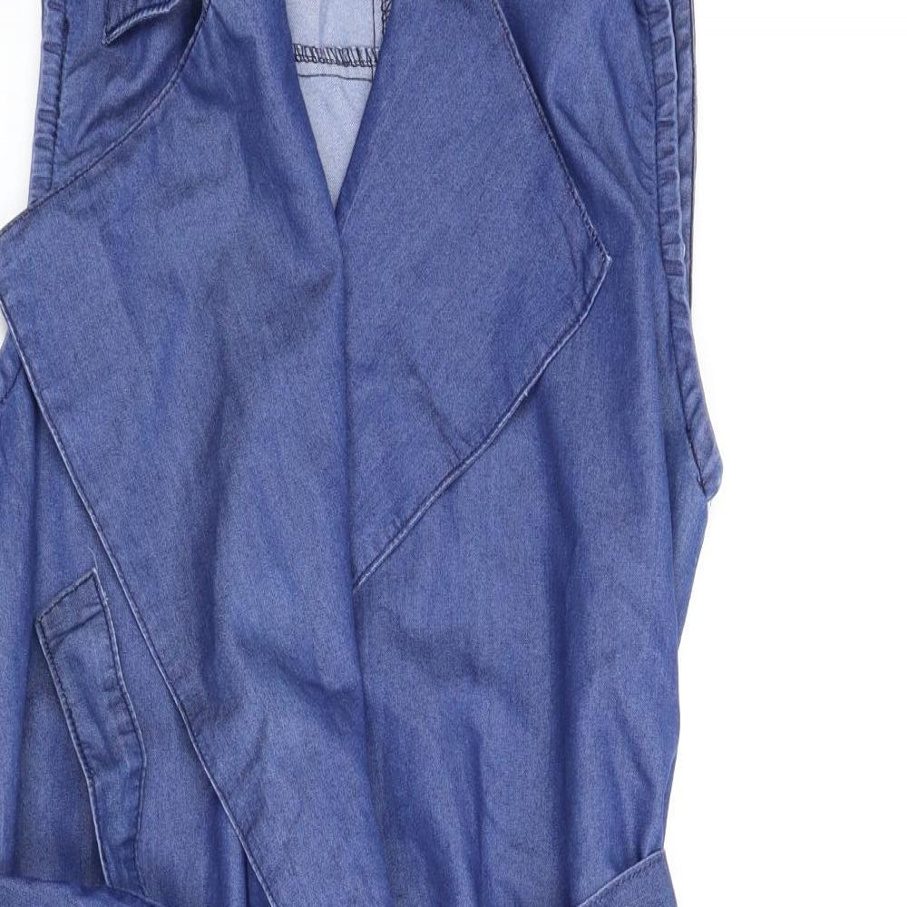 Boohoo Womens Blue  Denim Shirt Dress  Size 10