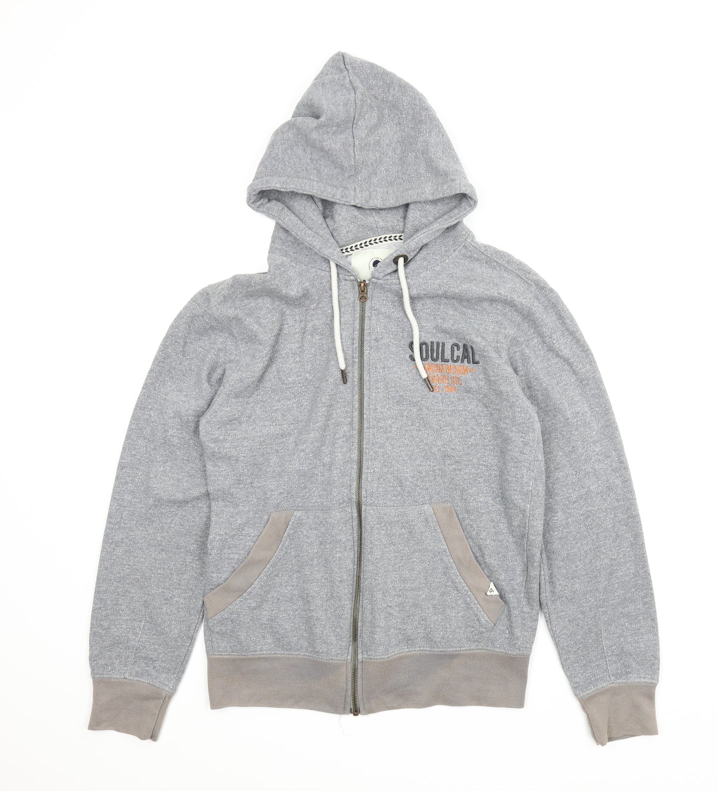 SoulCal&Co Mens Grey   Full Zip Hoodie Size M