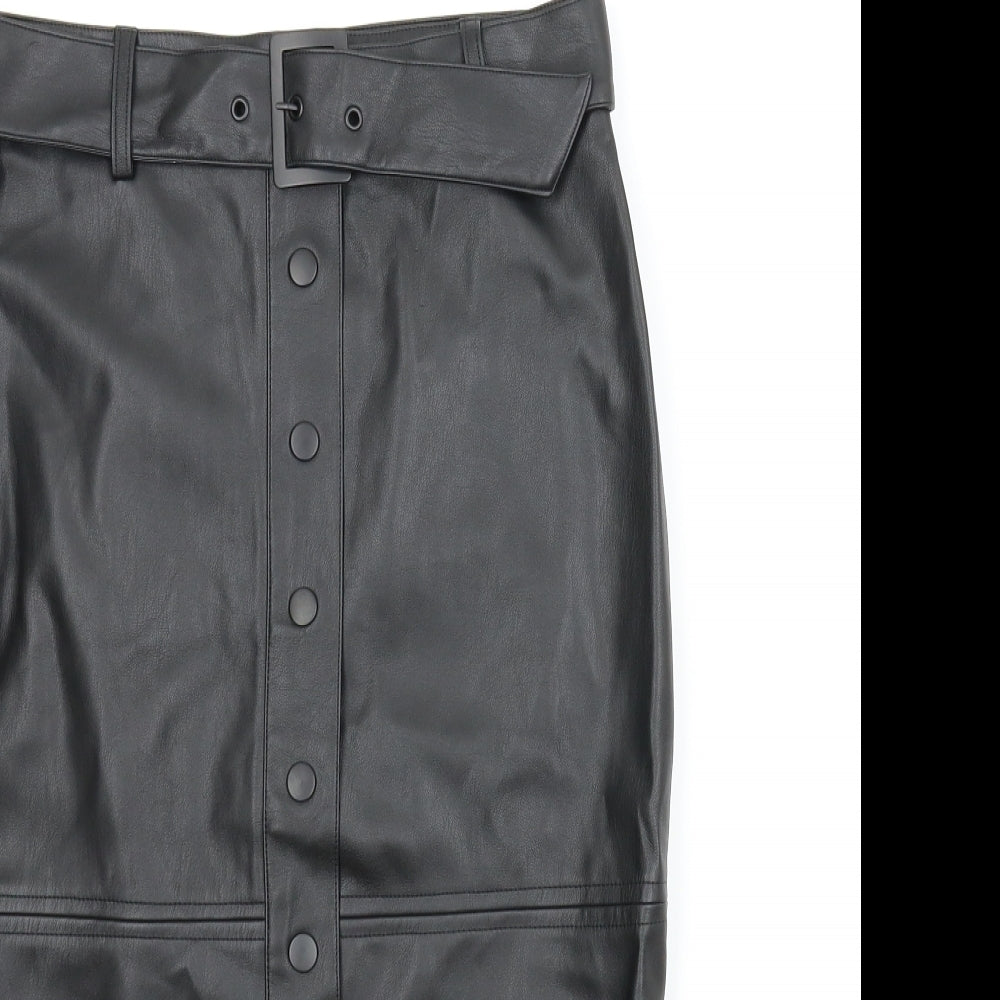 Primark Womens Black   Straight & Pencil Skirt Size 10