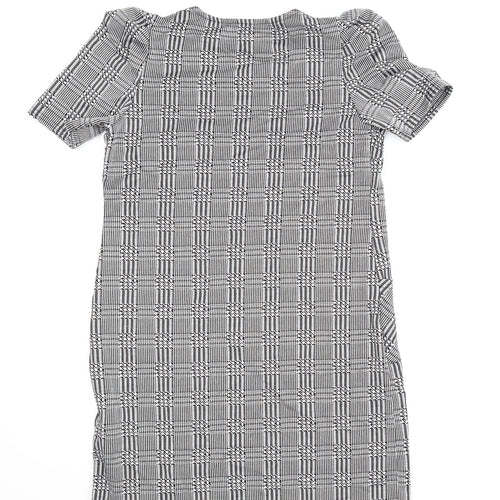 Cameo Rose Womens Grey Check  Shift  Size 10