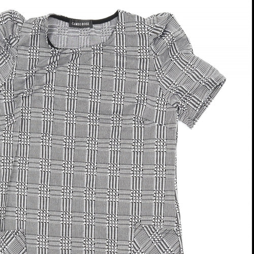 Cameo Rose Womens Grey Check  Shift  Size 10