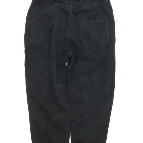 Preworn Boys Black   Sweatpants Trousers Size 5-6 Years