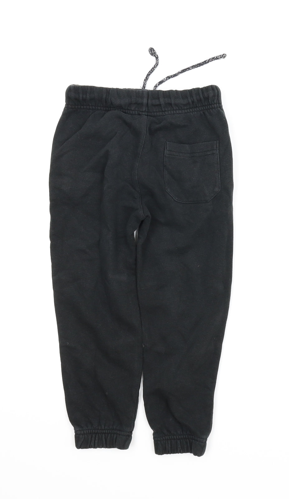 Preworn Boys Black   Sweatpants Trousers Size 5-6 Years